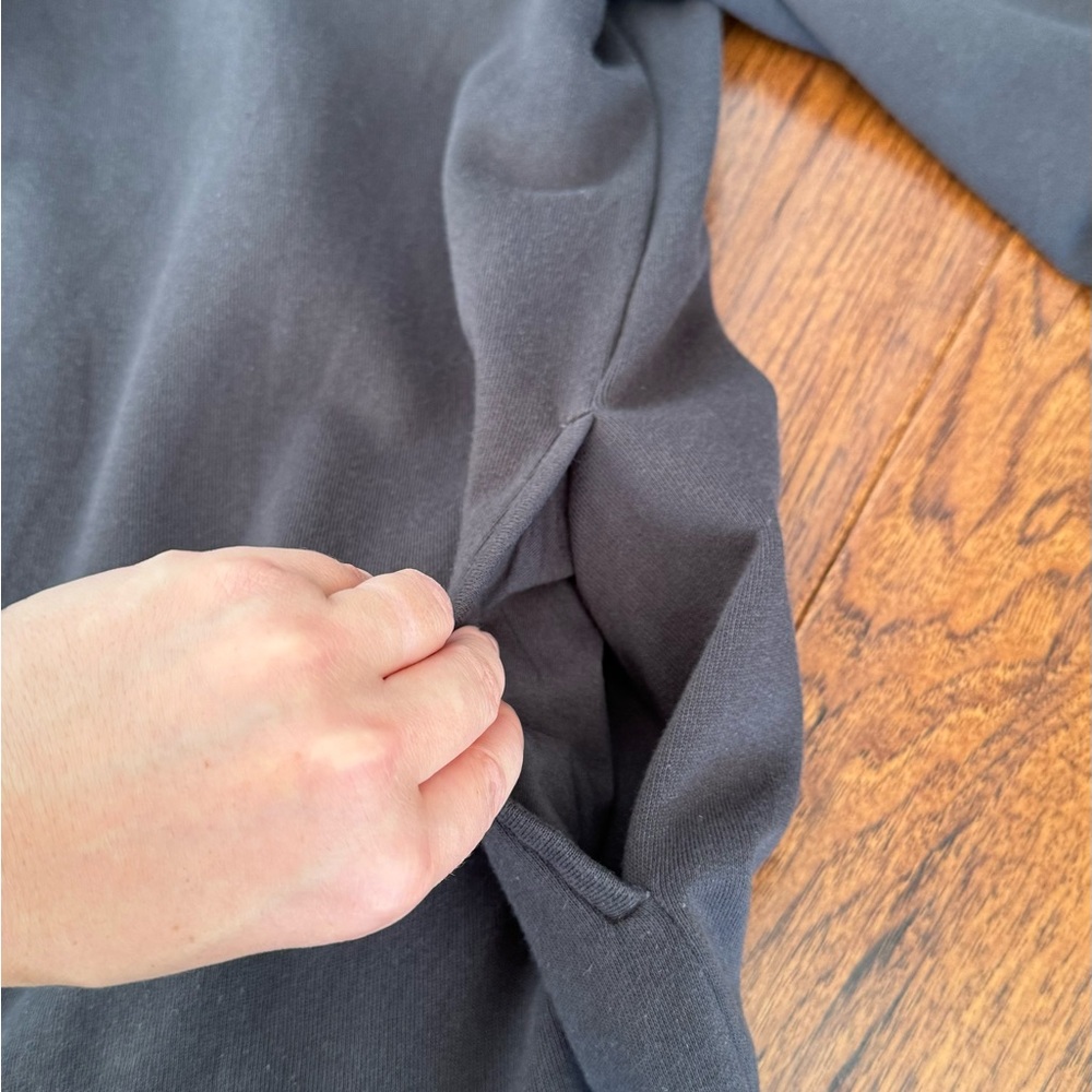 AllSaints cardigan with beautiful collar detail in deep charcoal gray size M - Picture 9 of 10